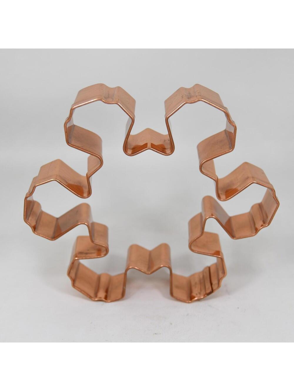 Old River Road Copper Cookie Cutter Snowflake Holiday Winter Christmas Star 5"